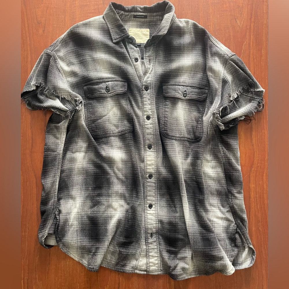 R13 oversized cut off sleeves shirt L-XXL